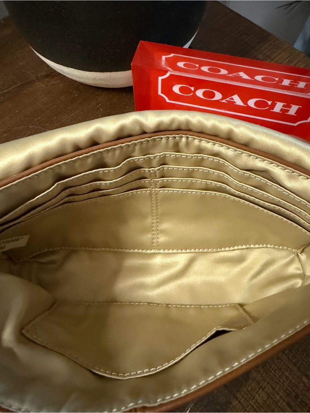 Coach Park Leather Flap Large Wristlet - Picture 9 of 14
